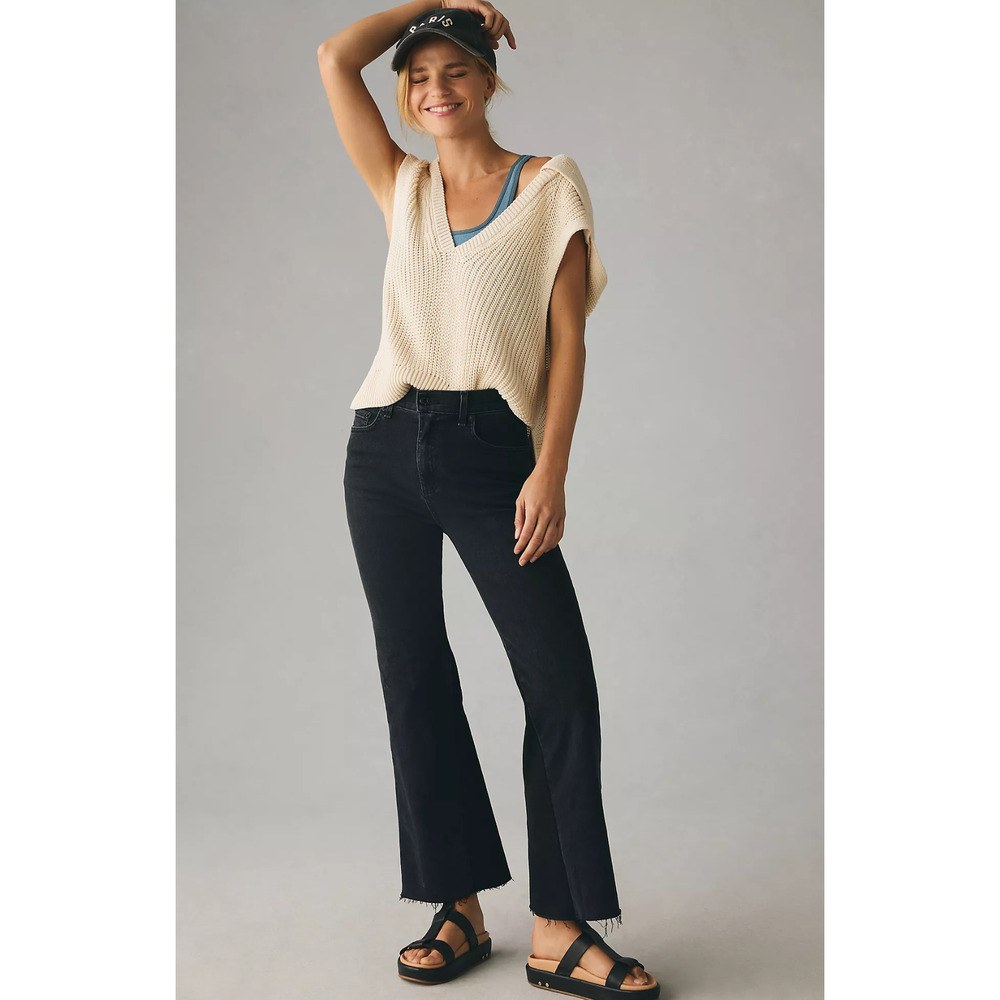 NWT ASKK NY The Geek High-Rise Black Ankle Jeans - 31 waist